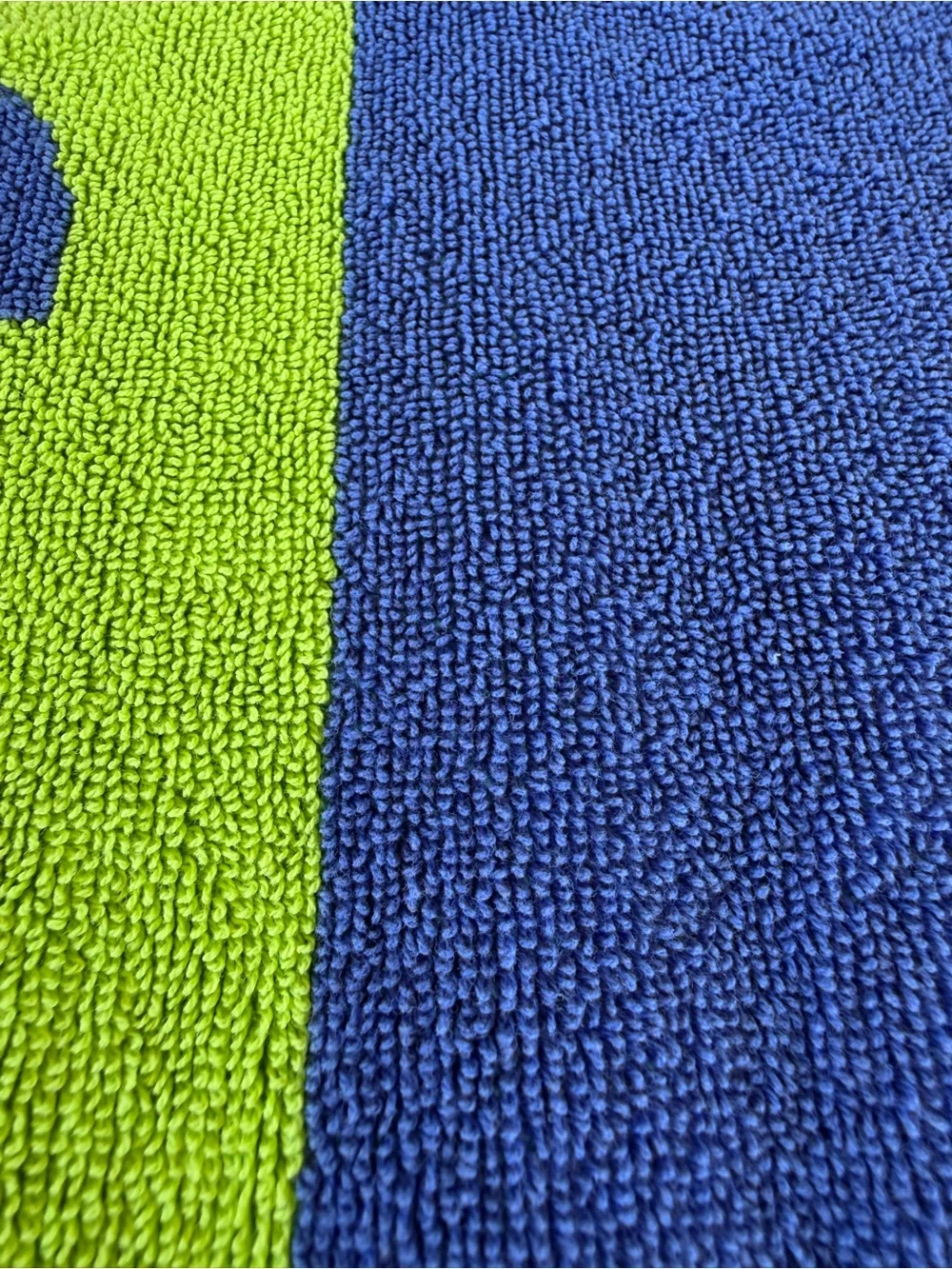 Kirkland Hawaiian Tiki Hibiscus Egyptian Cotton Lrg Beach Towel Blue Green 36x66